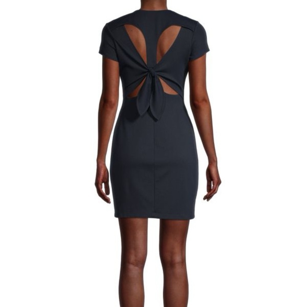 Bailey/44‎ Delos Tie-Back Mini Dress, black, small